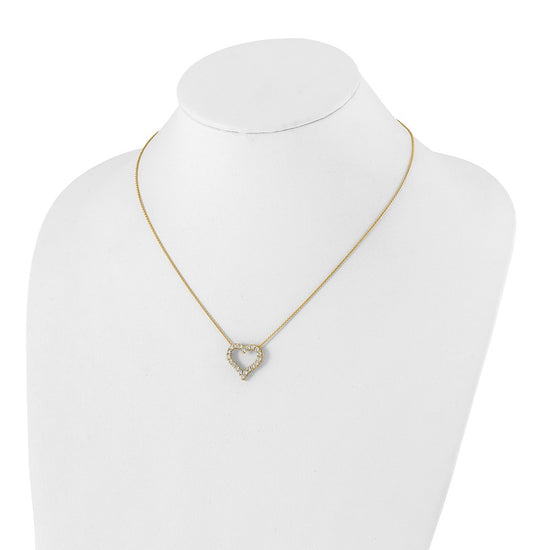 Diamond Heart Pendant Necklaces
