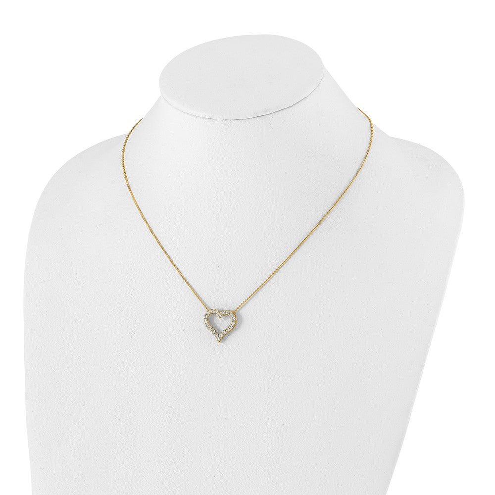 Diamond Heart Pendant Necklaces