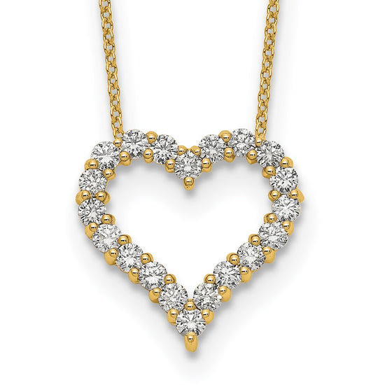 Diamond Heart Pendant Necklaces