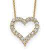 Diamond Heart Pendant Necklaces