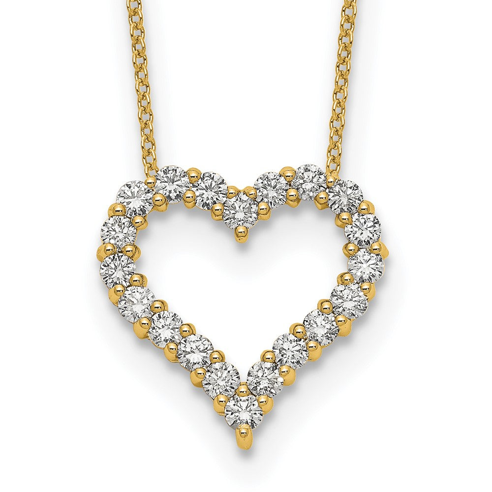 Diamond Heart Pendant Necklaces