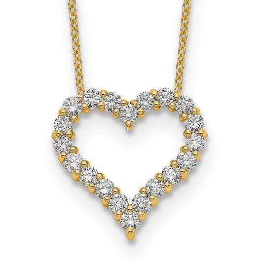 Diamond Heart Pendant Necklaces