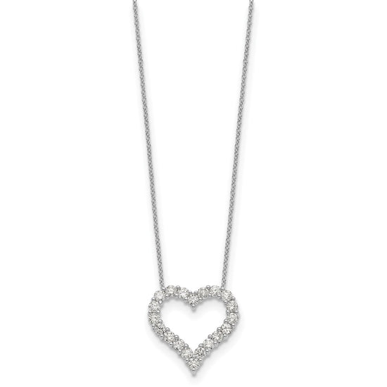 Diamond Heart Pendant Necklaces
