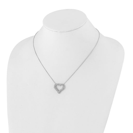 Diamond Heart Pendant Necklaces