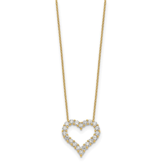 14k Heart Pendant with Chain