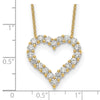 14k Heart Pendant with Chain