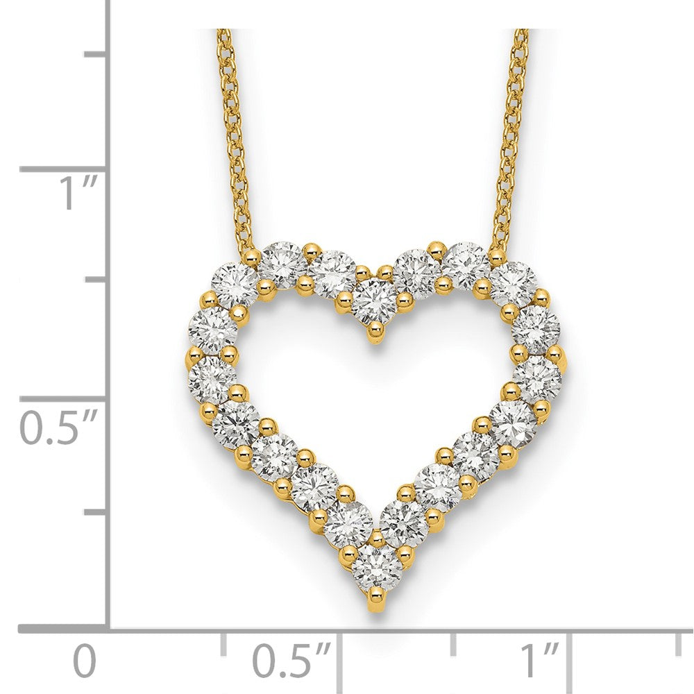 14k Heart Pendant with Chain