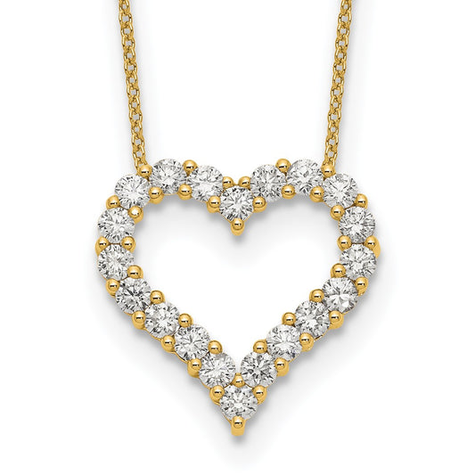 14k Heart Pendant with Chain