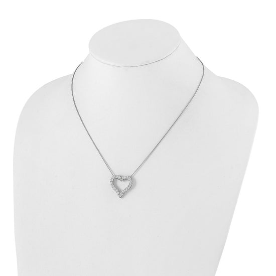 Diamond Heart Pendant Necklaces