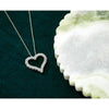 Diamond Heart Pendant Necklaces