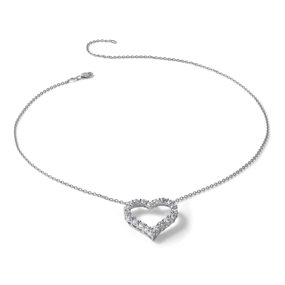 Diamond Heart Pendant Necklaces