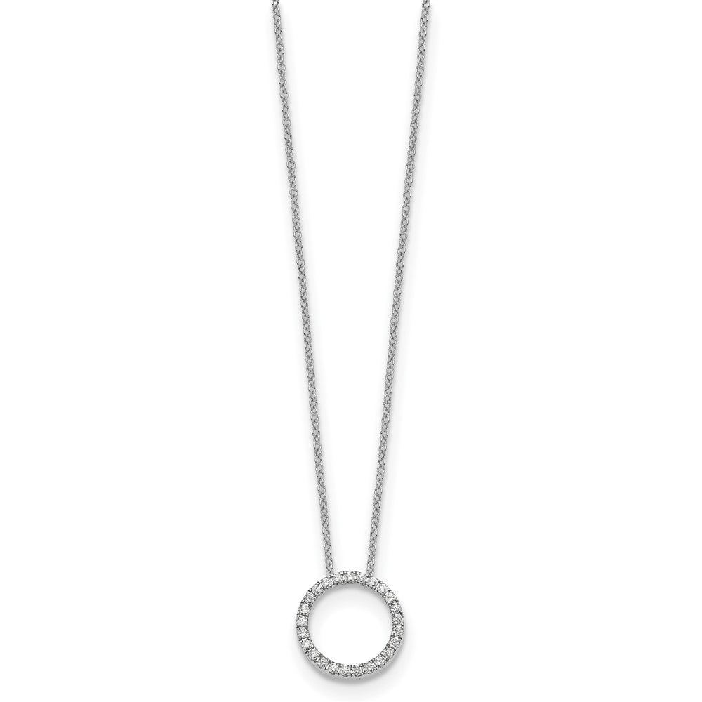 Diamond Circle Pendant Necklaces