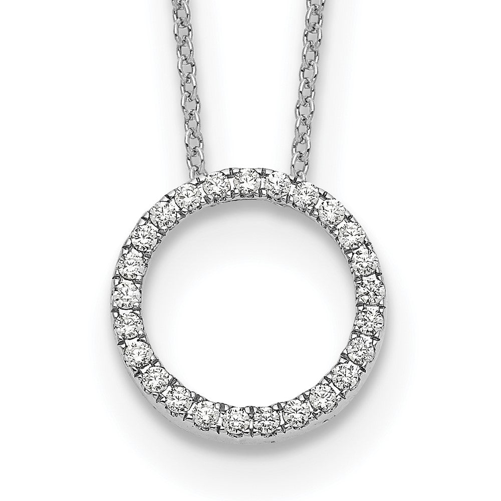 Diamond Circle Pendant Necklaces