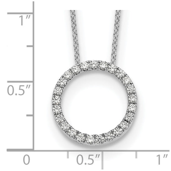 Diamond Circle Pendant Necklaces
