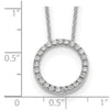 Diamond Circle Pendant Necklaces