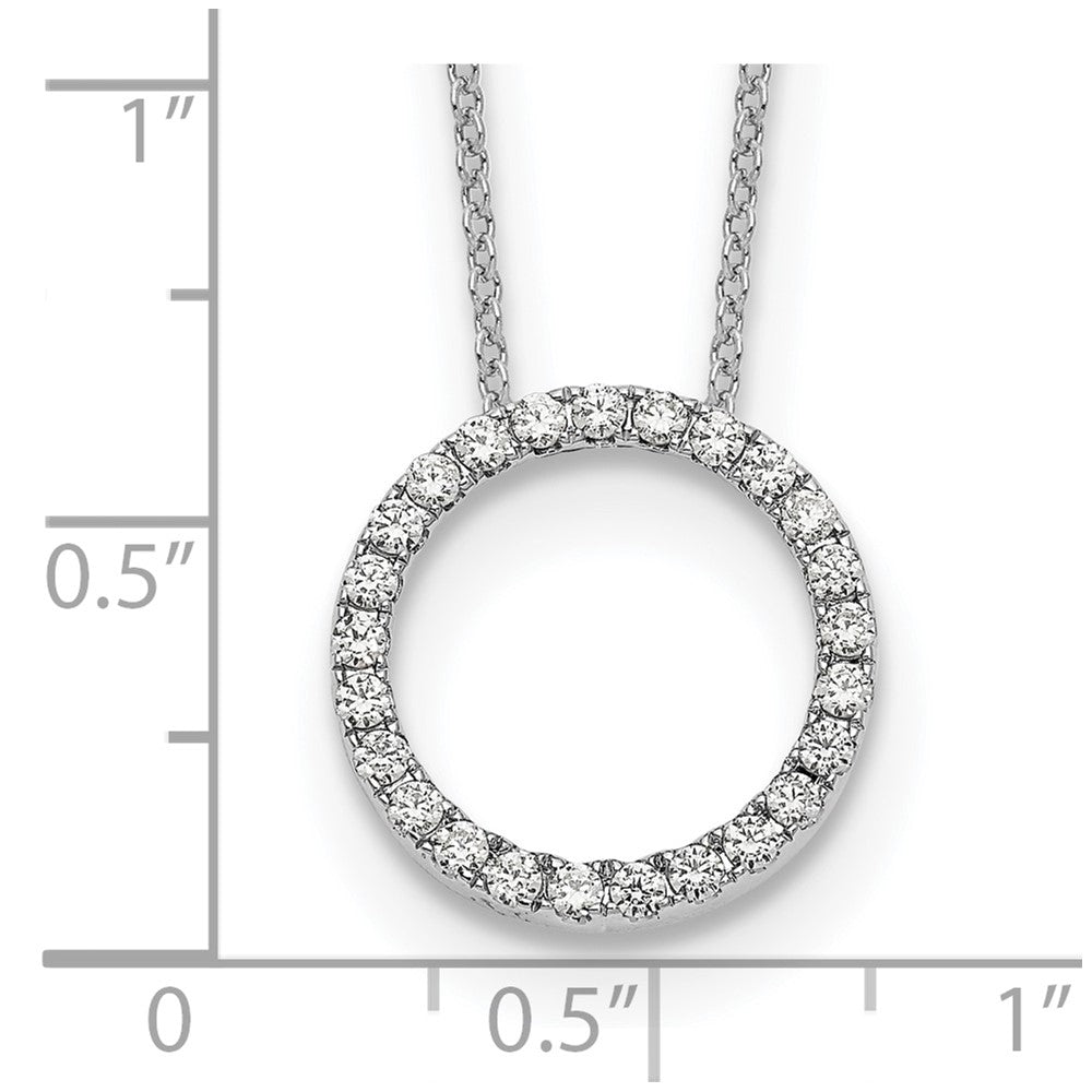 Diamond Circle Pendant Necklaces