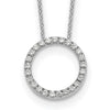 Diamond Circle Pendant Necklaces