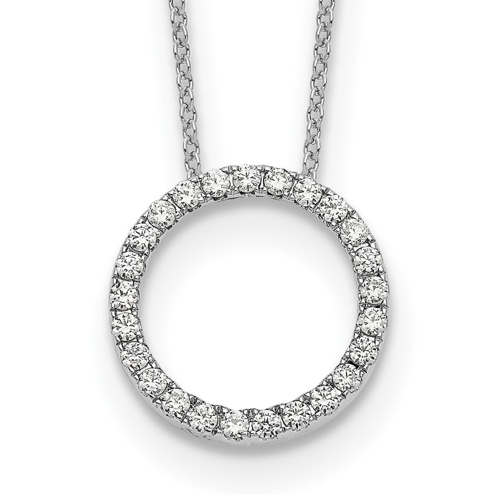 Diamond Circle Pendant Necklaces