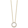10k Diamond Circle 18 inch Necklace