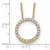 Diamond Circle Pendant Necklaces