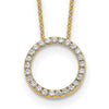Diamond Circle Pendant Necklaces