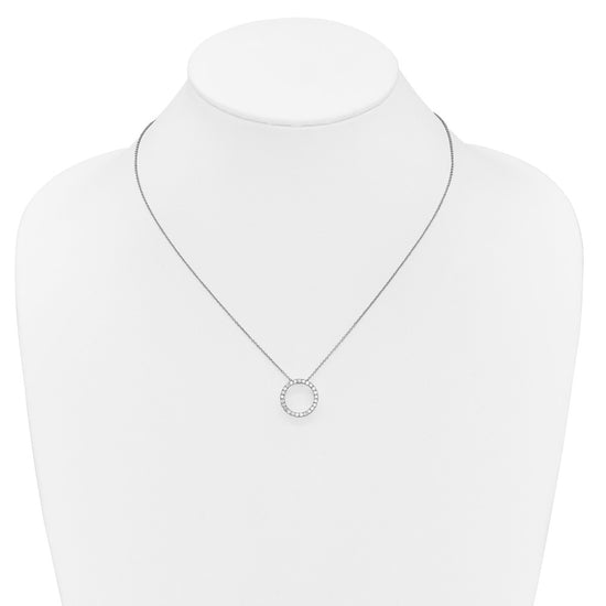 Diamond Circle Pendant Necklaces