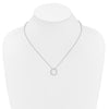 Diamond Circle Pendant Necklaces