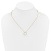 Diamond Circle Pendant Necklaces