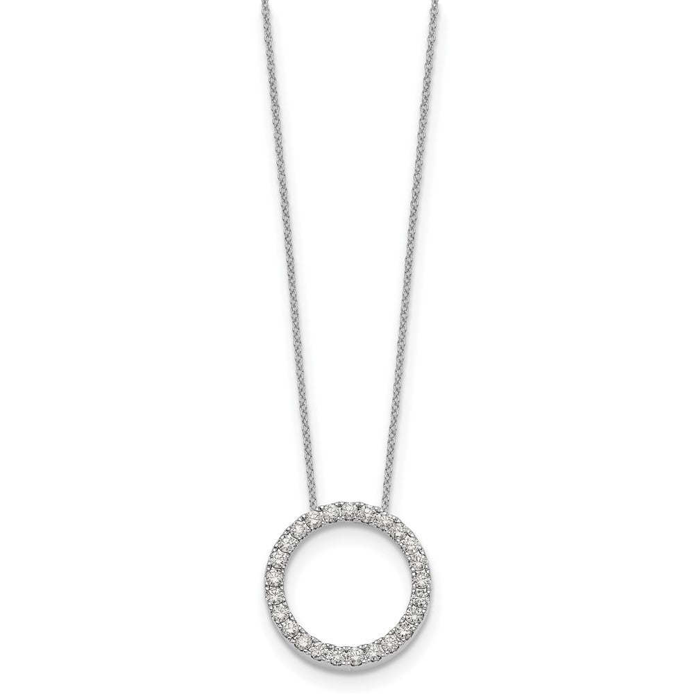 Diamond Circle Pendant Necklaces
