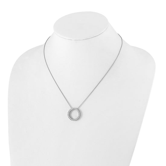 Diamond Circle Pendant Necklaces