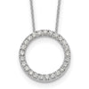 Diamond Circle Pendant Necklaces