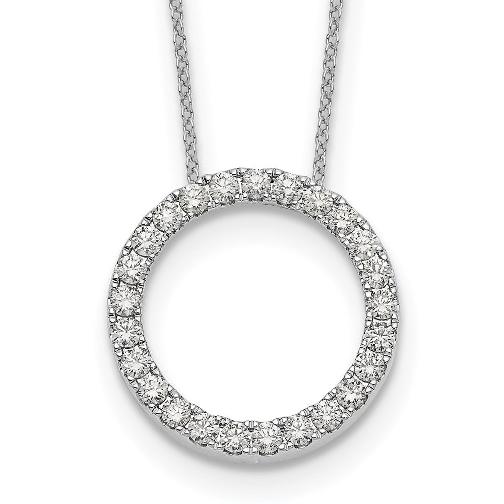 Diamond Circle Pendant Necklaces