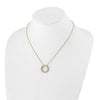 Diamond Circle Pendant Necklaces