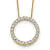 Diamond Circle Pendant Necklaces