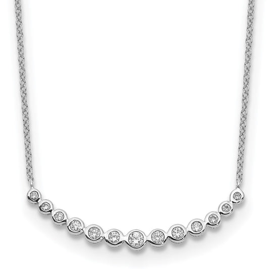Diamond Curved Bar Necklaces