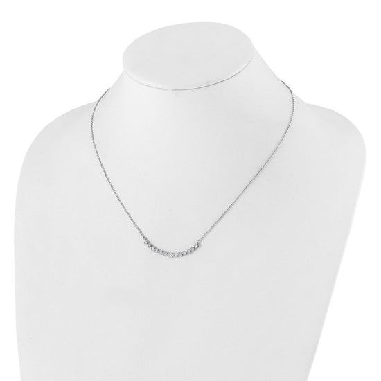 Diamond Curved Bar Necklaces