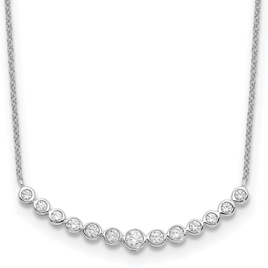 Diamond Curved Bar Necklaces
