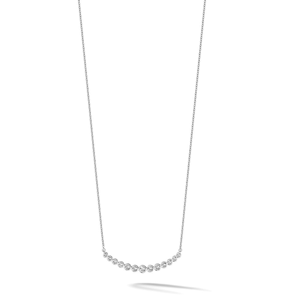 Diamond Curved Bar Necklaces