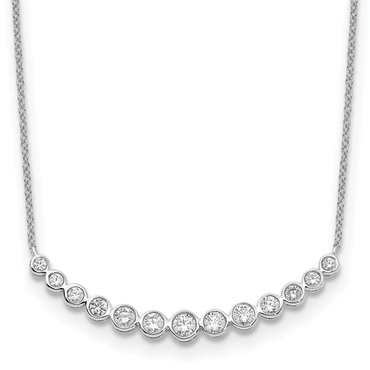 Diamond Curved Bar Necklaces