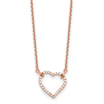 Diamond Heart Pendant Necklaces
