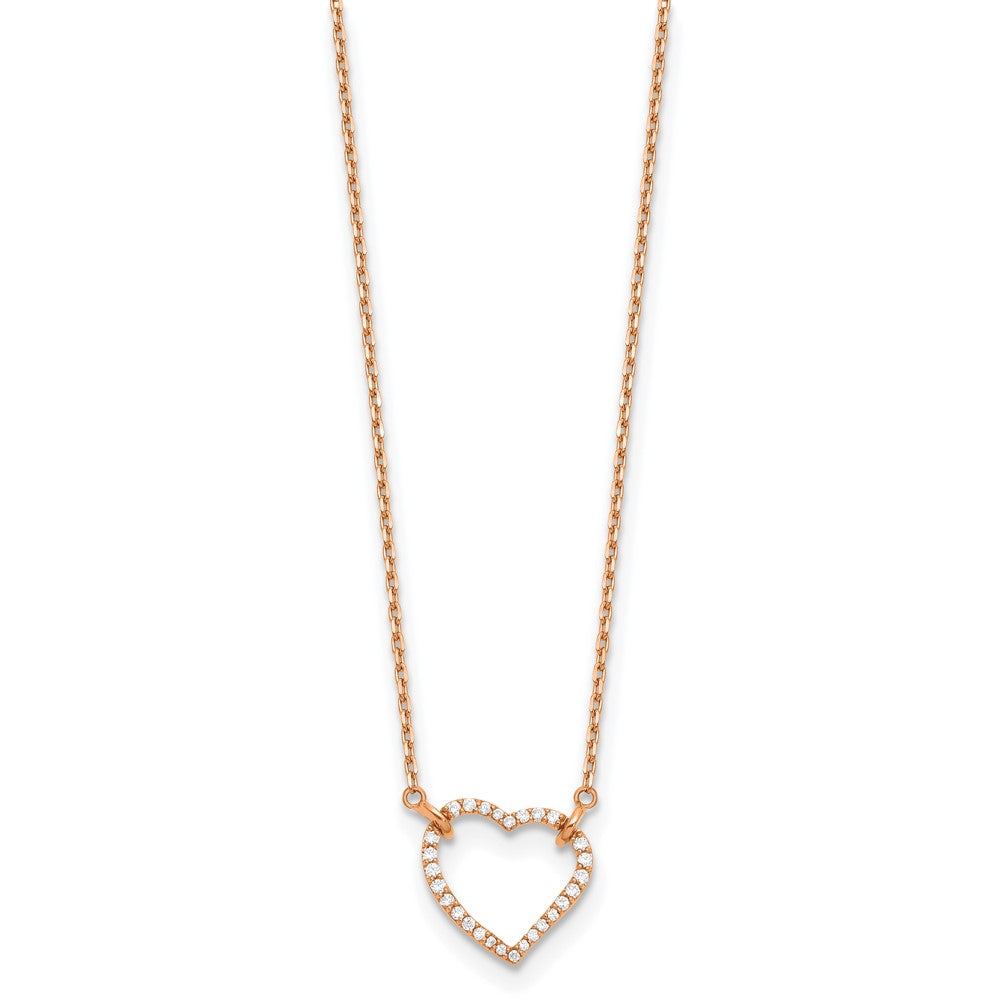 Diamond Heart Pendant Necklaces