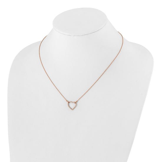 Diamond Heart Pendant Necklaces