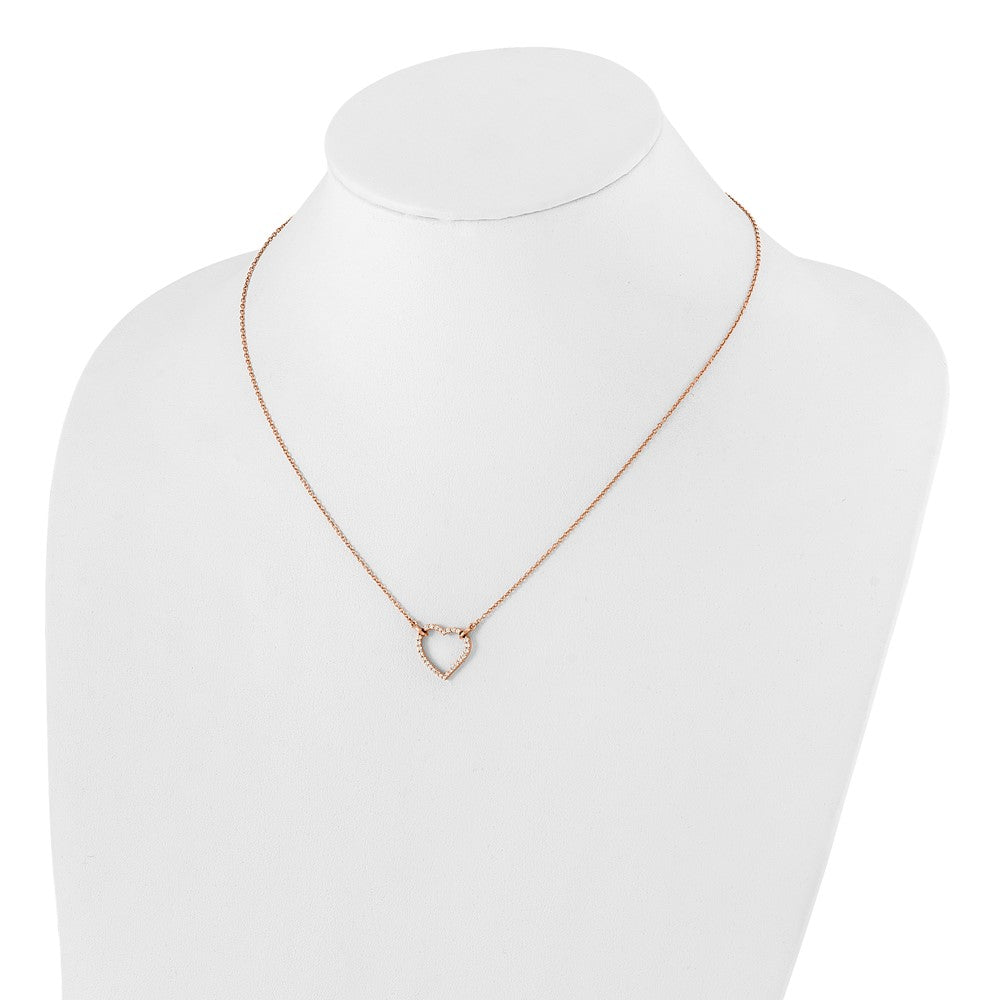 Diamond Heart Pendant Necklaces
