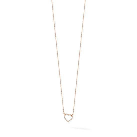 Diamond Heart Pendant Necklaces