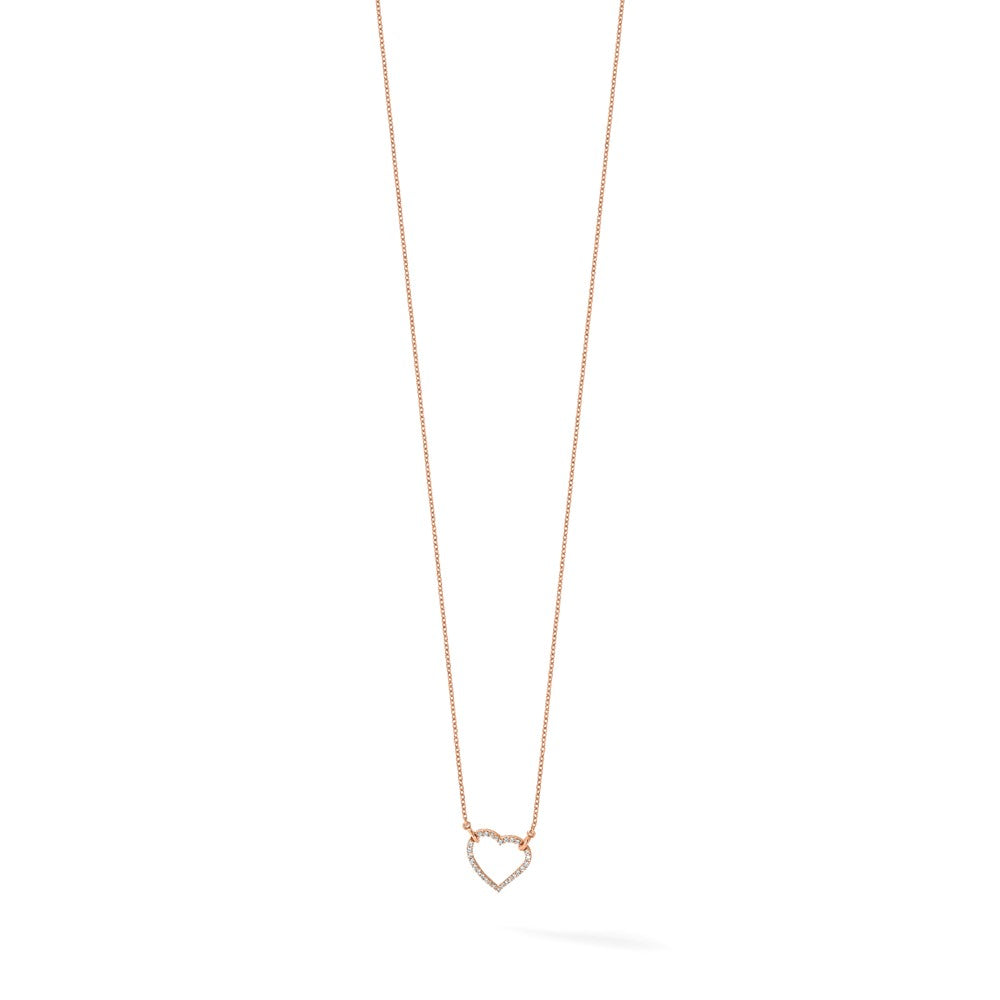 Diamond Heart Pendant Necklaces