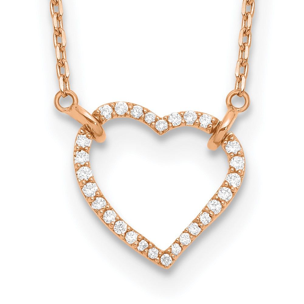 Diamond Heart Pendant Necklaces