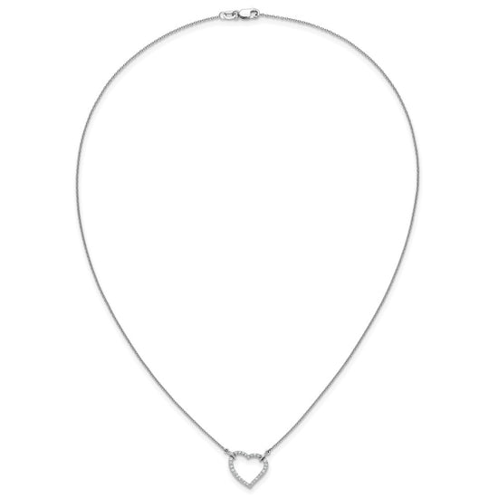 Diamond Heart Pendant Necklaces