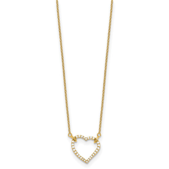 Diamond Heart Pendant Necklaces