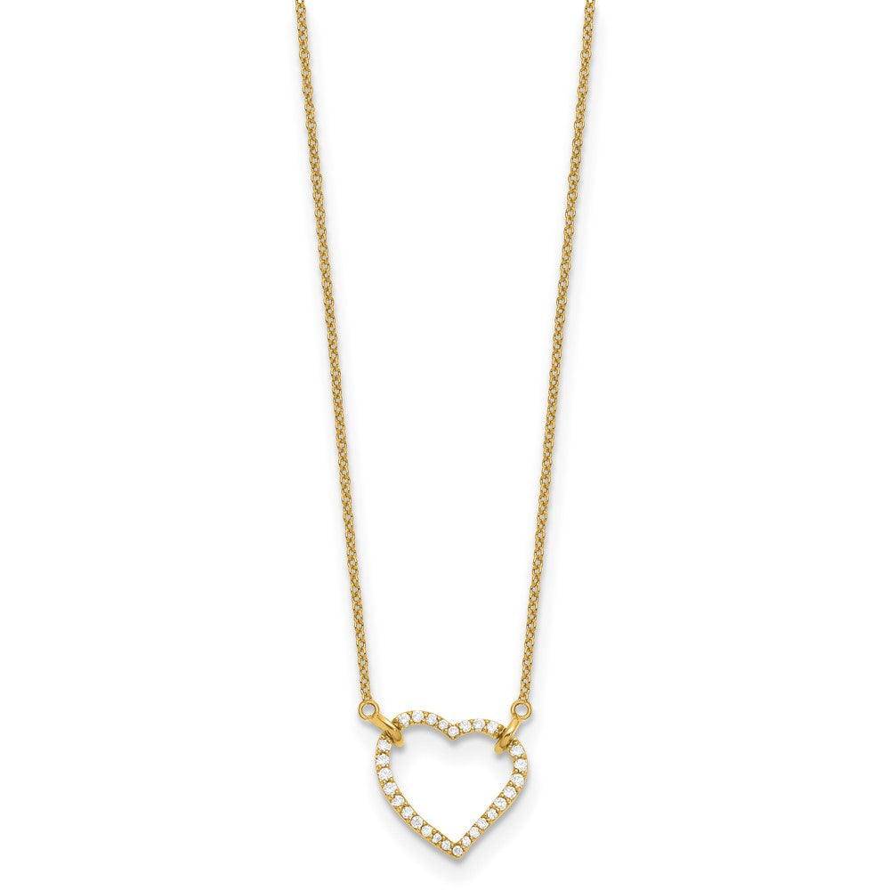 Diamond Heart Pendant Necklaces