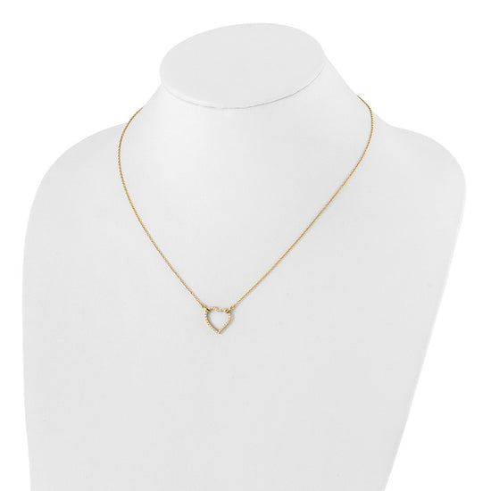 Diamond Heart Pendant Necklaces